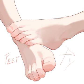 Anime feet study