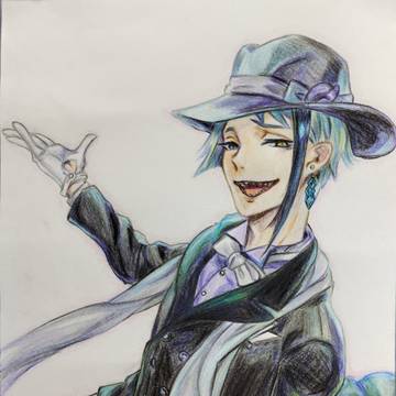 ジェイド･リーチ　色鉛筆模写