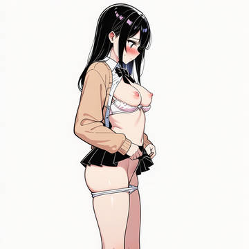 妄想が捗る/超ミニスカ制服女子が恥ずかしそうに見せてくれるところ