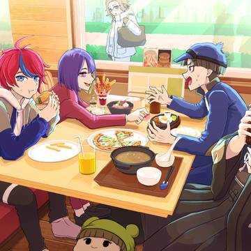 平和な世界線のどこかのファミレスで特防隊男子会してくれの絵