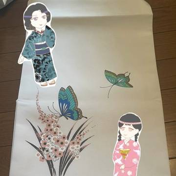 花に蝶のちっこいのと名古屋帯
