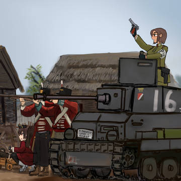 "Hold the line!!!" 「堅守陣地!!!」