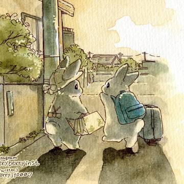 〇 うさぎさんのお盆 〇