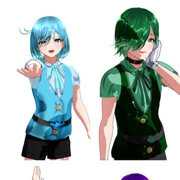【新．公式立ち絵】四季家男子組夏服ver.