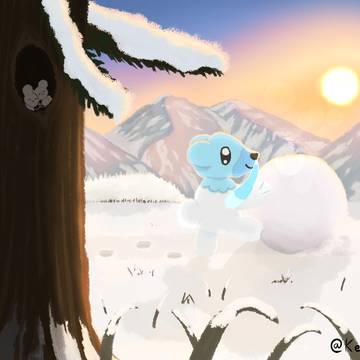 Cubchoo [クマシュン] TCG FanArt
