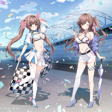 レースクイーンの姉妹🏁
