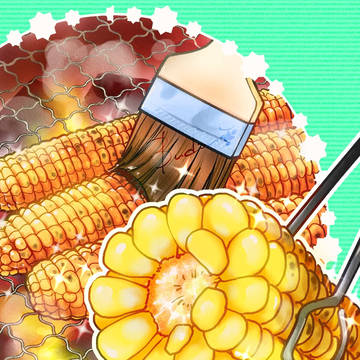 焼きとうもろこし　Grilled corn