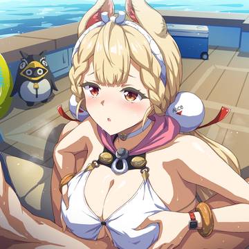 アリスと船上パイズリ