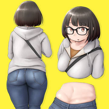 パーカー女子（尻）