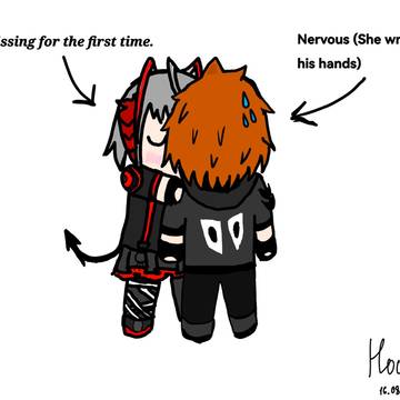 The first kiss (первый поцелуй)