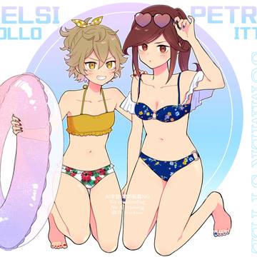 グエル先輩!水着っす!
