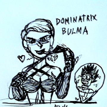DBZ Bulma ready to punish Vegeta