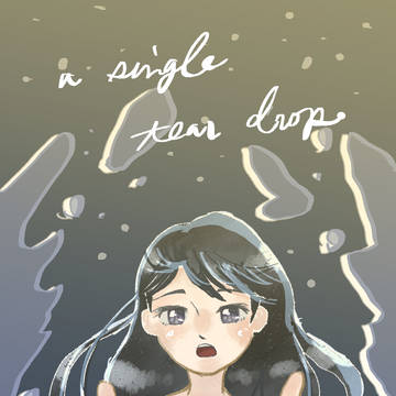a single tear drop