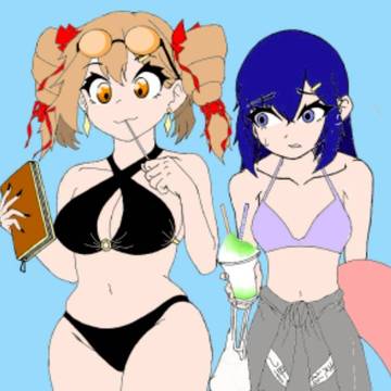 水着な依神姉妹