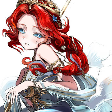 涙を流す神女