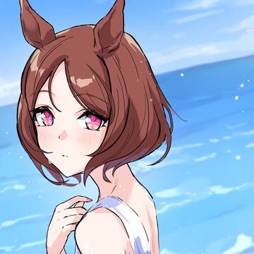 海でローレルと