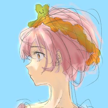 沐浴在阳光下的少女