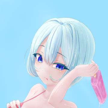 「アイス……あげませんよ？」
