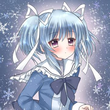 お兄ちゃん、雪だよ。
