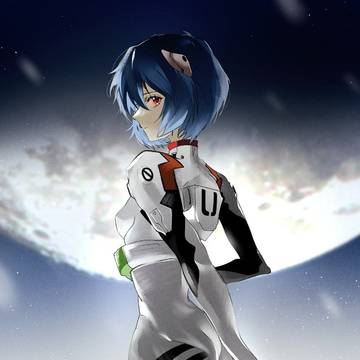 綾波レイ 月と少女