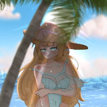 海邊失足的女生~