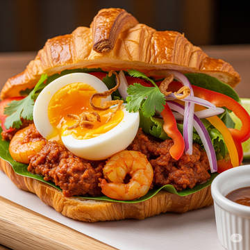 タイの濃厚エビドライカレークロワッサン