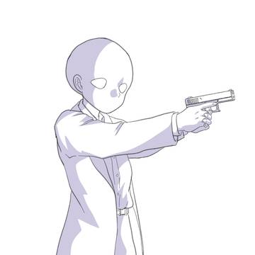 トレスフリー:銃を構える女子