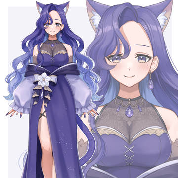 【魂募集】紫猫のお姉さん