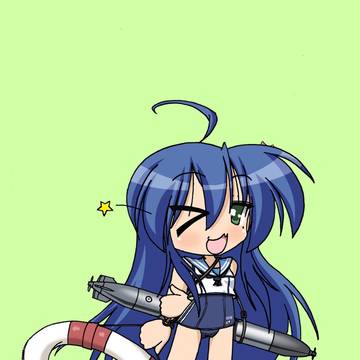 泉こなた 艦これ 呂500型潜水艦(ろ〜ちゃん)コスVer2