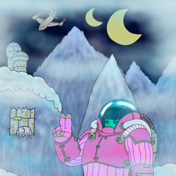 避暑地の氷の惑星。