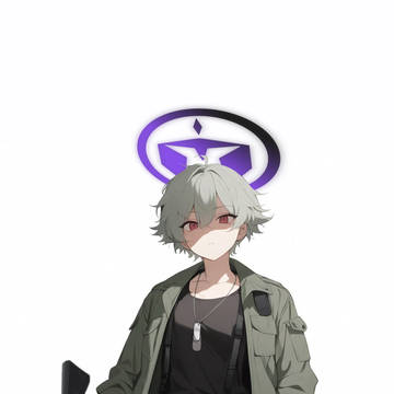 ブルーアーカイブ オリジナル生徒 神崎センカ(解明)立ち絵