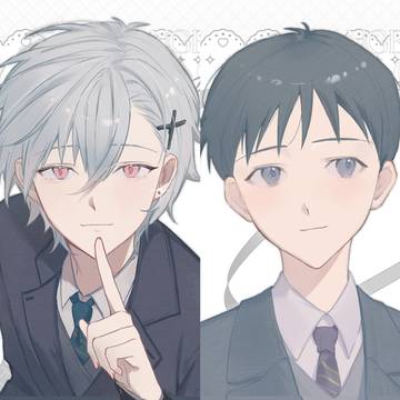 スーツを着た二人