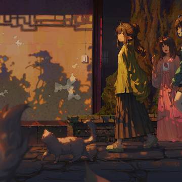汉服云兮-庭院