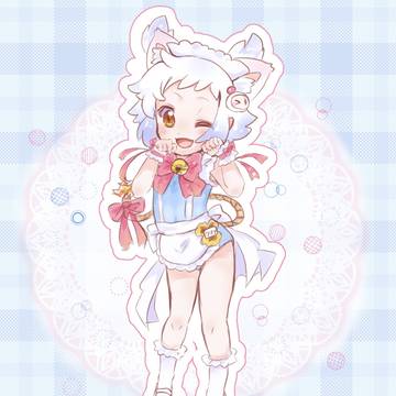 スク水にゃんこメイド服