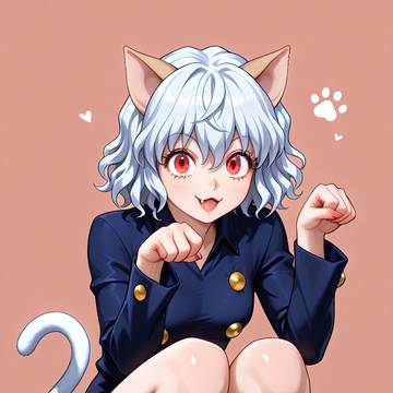 Neferpitou cat pose