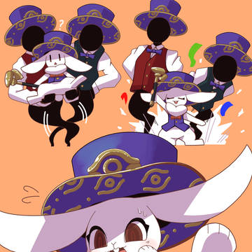 影法師トップハットヘア
