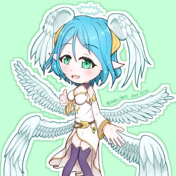 天の守護神アイテールを描きました