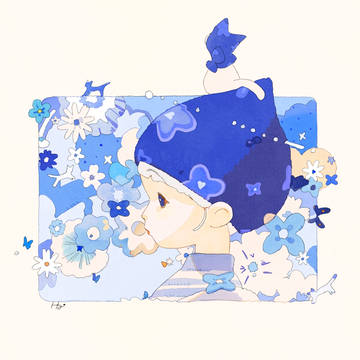 花たち　青