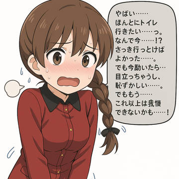 ルクリリちゃんのトイレ我慢