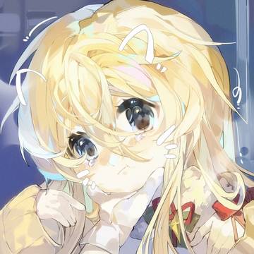 頭を触る