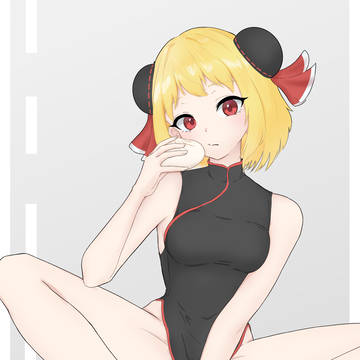 肉まん食べる～みあ