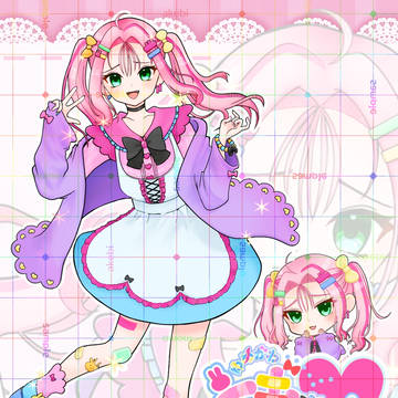 仕事絵（立ち絵・ロゴ・リング&ヘッダー・SD）