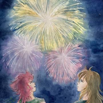海上の花火