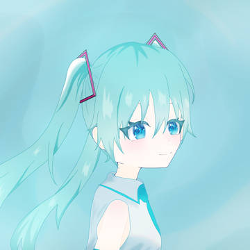 振り向きミクさん