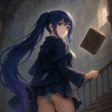 古代図書館の螺旋階段から・・・[ノア]