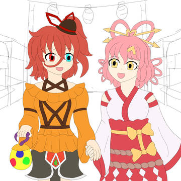 Miyako and Tsumugi WIP