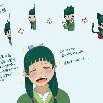 らくがき　【薬屋のひとりごと】 19話