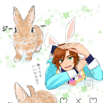 うさぎさんと三毛縞さん