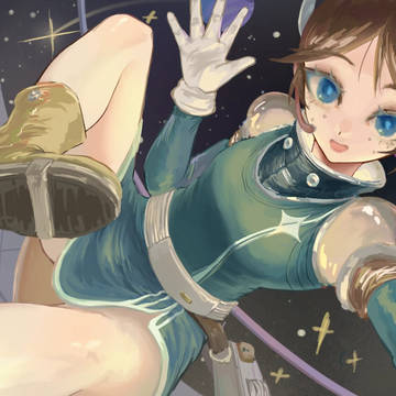 銀河の中で揺れる