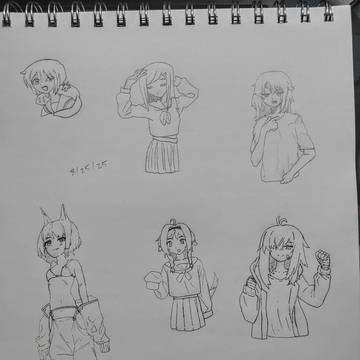 Sketchbook doodles 08/25/25